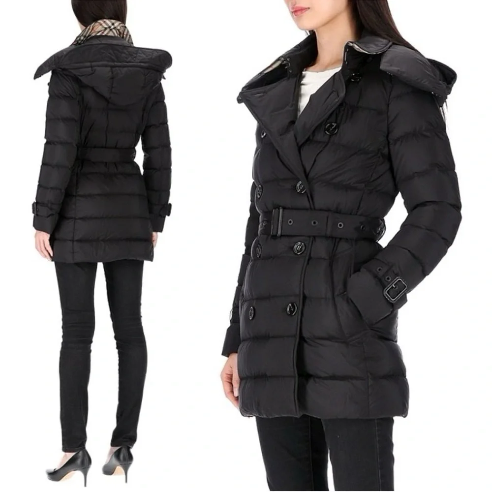Burberry Witley Down Quilted Jacket Black Coat - Picture 9 of 9